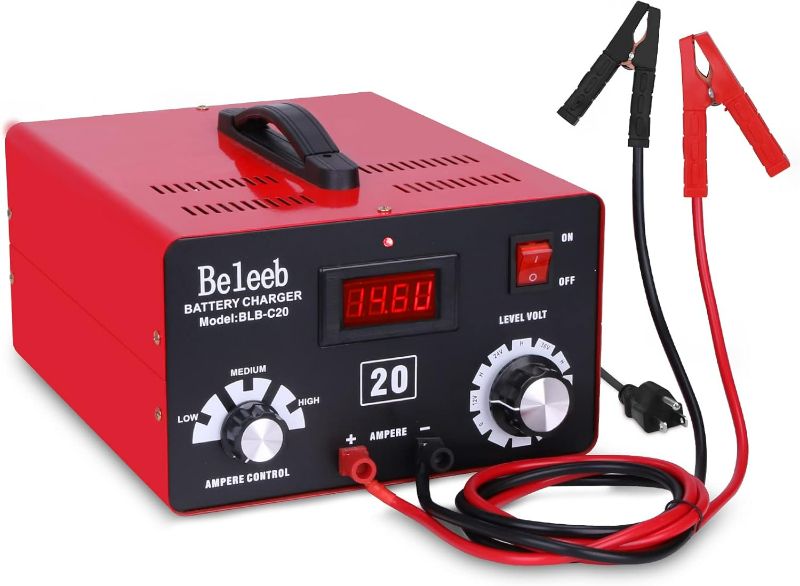 Photo 1 of C20 Adjustable Battery Charger 12V 24V 36V 48V, 12A Pulses of High-voltage Battery Desulfator Maintainer with Smart Chip for Lead-acid LiFePO4 Lithium Batteries BLB-C20