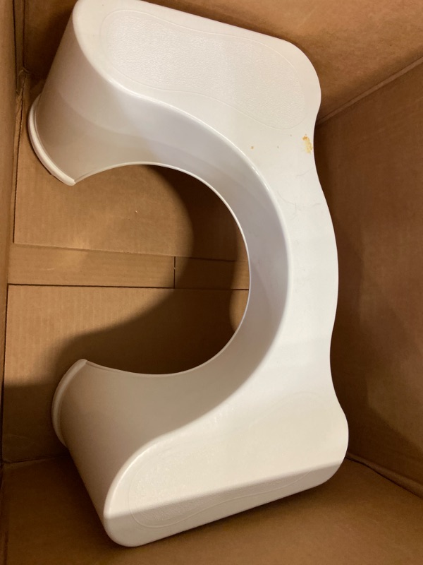 Photo 2 of Squatty Potty Simple Bathroom Toilet Stool, White, 7"