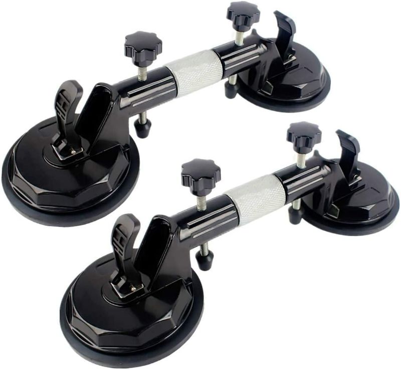 Photo 1 of 2Pcs Granite Seam Setter, Adjustable Vacuum Suction Cup, Seamless Stone Seam Setter for Seam Joining and Leveling, Professional Countertop Installation Tool for Granite, Stone, Marble, Slab (2Pcs)