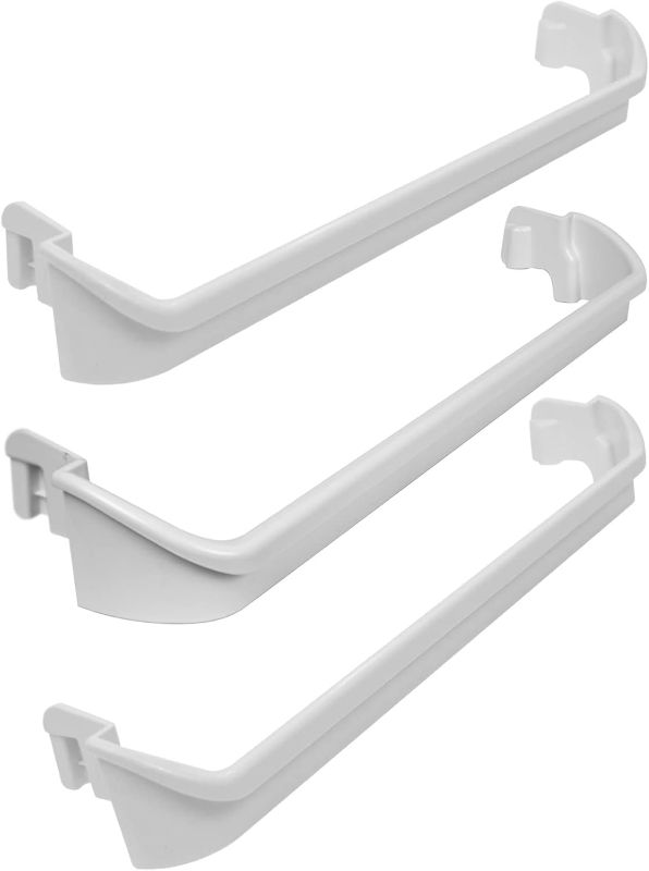 Photo 1 of 240534901 x2 & 240534701 x1 Refrigerator shelf retainer bar parts Compatible with frigidaire or kenmore Door Shelf Rack Bar Rail, Replaces AP3214631 PS734936 AP3214630 PS734935 AH734935 EA734935