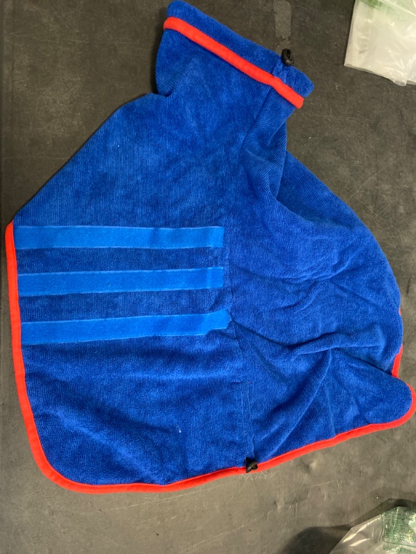 Photo 2 of Dog Drying Coat - Fast Drying Dog Towel Robe - Microfiber Dog Drying Bag Super Absorbent Pet Bathrobe, Adjustable Collar & Belly Strap Fast Drying Coat Pet Dog Cat Bath Robe Towel