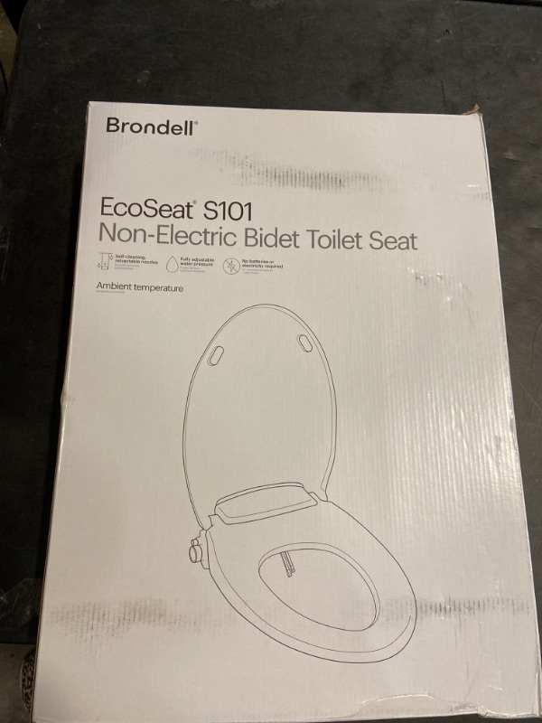 Photo 2 of Brondell Swash Ecoseat White Elongated Bidet Toilet Seat