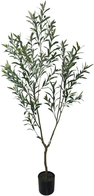 Photo 1 of Artificial Olive Tree for Home Decor, 6ft Tall, Living Room, Dining Room, Bedroom, Office, Hotel, Restaurant, Bar, Wedding, Party