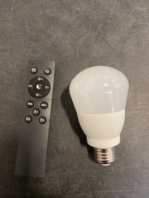 Photo 2 of A60 RGB LED Light Bulb with Remote Control, 9W 800LM (60W Equivalent) LED Buld, Stepless Dimmable, 3000K-6000K, E26 Base, Light Bulb for Living Room, Bedroom, 1Bulb & Remote