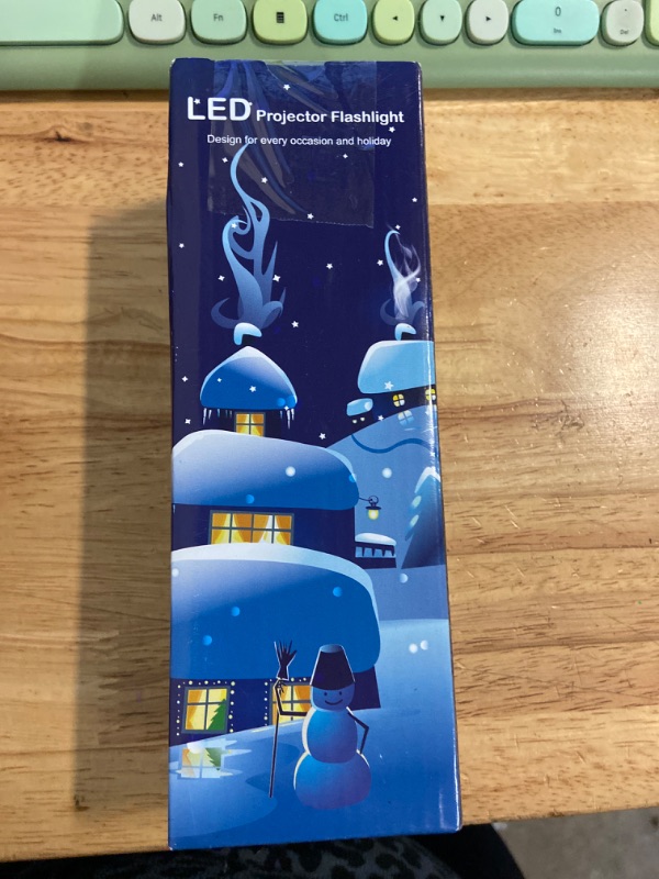 Photo 3 of LED PROJECTOR FLASHLIGHT - with multiple holiday scenes