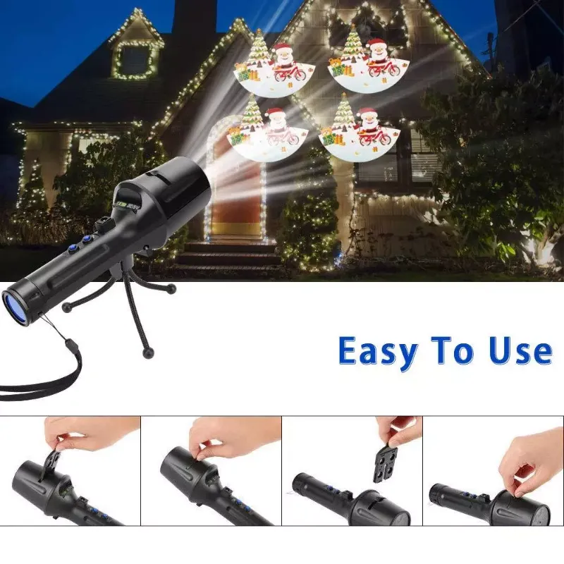 Photo 1 of LED Holiday themed flashlight W/ 14 different slides & charger