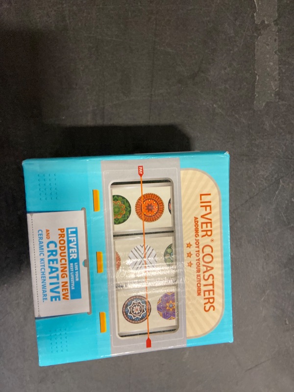 Photo 1 of GOH DODD Coasters for Drinks Set of 6, Absorbent Marble Style Ceramic Coaster Set Cup Coasters Tabletop Protection Home Decor with Metal Holder for Coffee Table, Beige, Round, 4 Inches