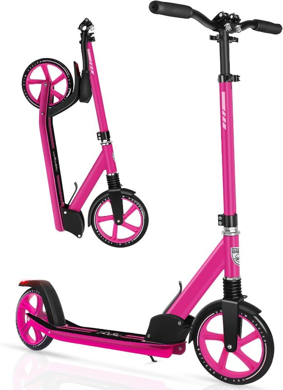 Photo 1 of BELEEV V5 Scooters for Kids 6 Years and up, Folding Kick Scooter 2 Wheel for Adults Teens, 4 Adjustable Handlebar, 200mm Big Wheels, Lightweight Sports Commuter Scooter, Sturdy Frame, up to 220lbs