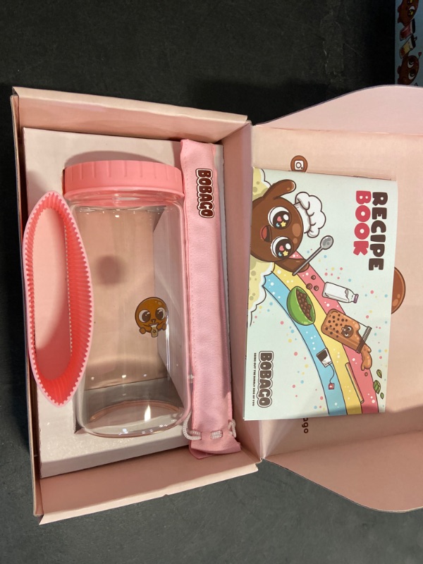 Photo 2 of 
BOBAGO Reusable Boba Cup with Straw, Bubble Tea Cup with Recipe Book, Reusable Boba Cups with Lids, Boba Tumbler, Boba Tea Cup and Boba Jar, Bubble Tea Gift...