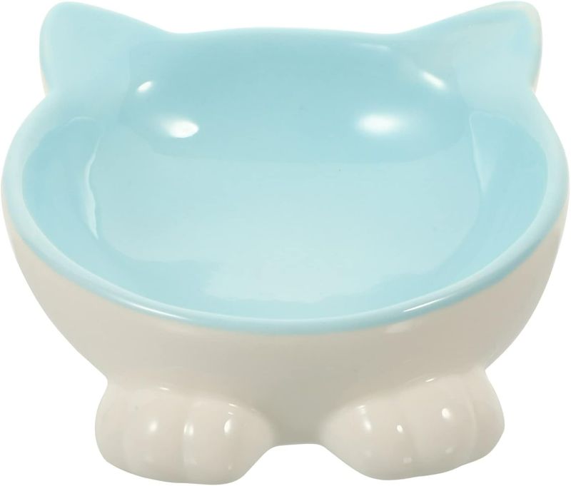 Photo 1 of Cat Ceramic Bowl Ceramic Feeding Bowl Cat Bowls Pet Feeding Tool Cat Food Bowl Puppy Bowl Cat Neck Protection Feeder Pet Feeding Bowl Pet Food Feeder Cat Bowl for Food Pet Supplies