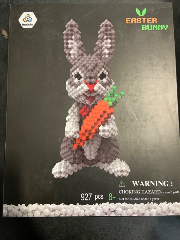 Photo 2 of Easter Bunny Building Animal Sets, Extremely Challenging STEM Building Blocks Decor for Adults Kids, Micro 3D Educational Toys for Boys Girls Ages 8 and Up (927 Pieces)