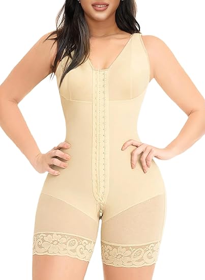 Photo 1 of SIZE LARGE YIANNA Fajas Colombianas Shapewear for Women Tummy Control Post Surgery Full Body Shaper Butt Lifter with Zipper Crotch 