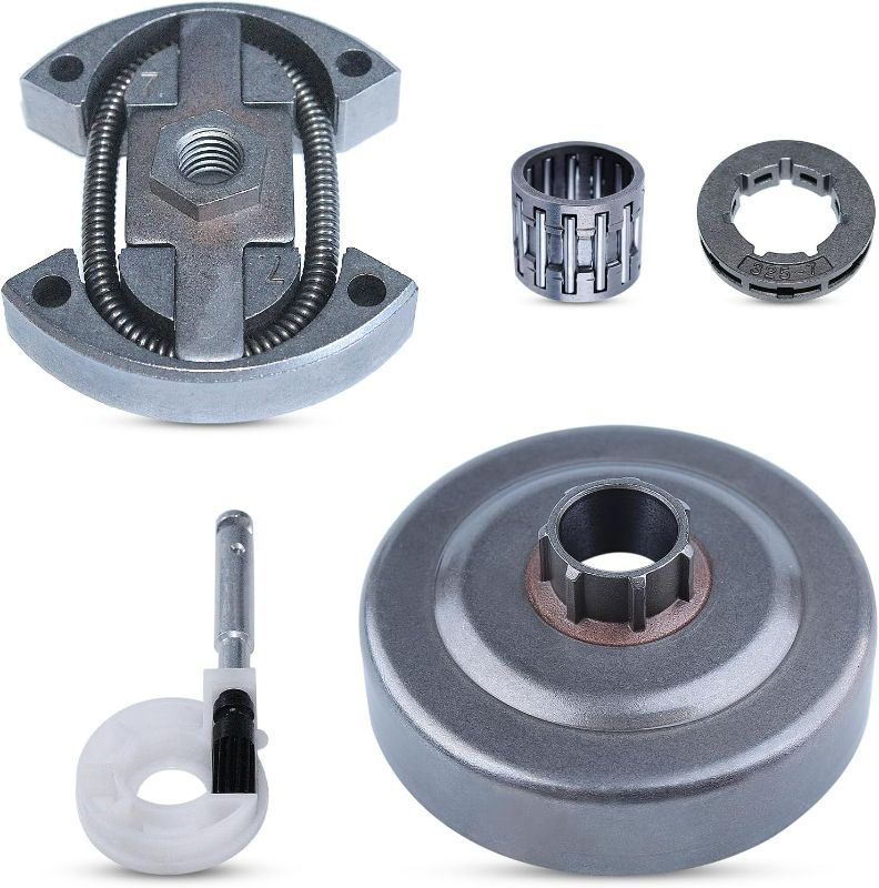 Photo 1 of AUMEL .325"-7 Clutch Drum Rim Sprocket Kit for Husqvarna 50 51 55 154 254 Chainsaw 501 45 54-03, 503088702