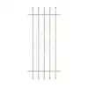 Photo 1 of 24 in. x 54 in. Spear Point 5-Bar Security Bar Window Guard, White
