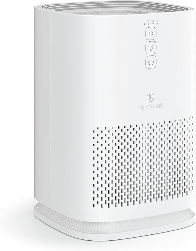 Photo 1 of Medify MA-14 Air Purifier with True HEPA H13 Filter | 428 ft² per Hour for Smoke, Odors, Pollen, Pets | 99.9% Removal to 0.1 Microns | White, 1-Pack
