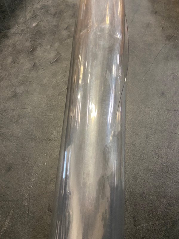 Photo 2 of ONEART | Super Clear Multi Purpose PVC Vinyl-12 Gauge Waterproof Transparent Vinyl Sold by The Yard, 1 Yard