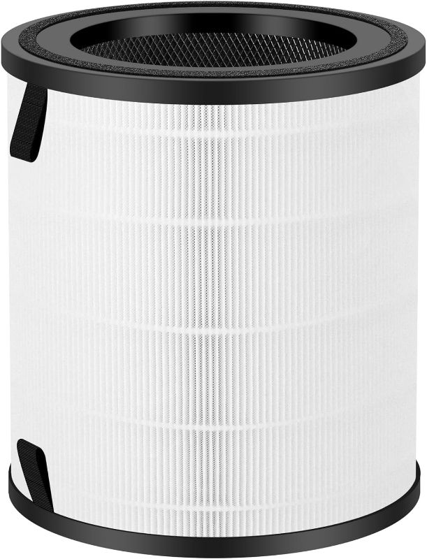 Photo 1 of LV-H133 Filter Replacement for LEVOIT Air Puri-fier, 3-in-1 Pre, H13 High-Efficiency Activated Carbon Filtration System, Replace Part# LV-H133-RF, Pack of 1 By Improvedhand