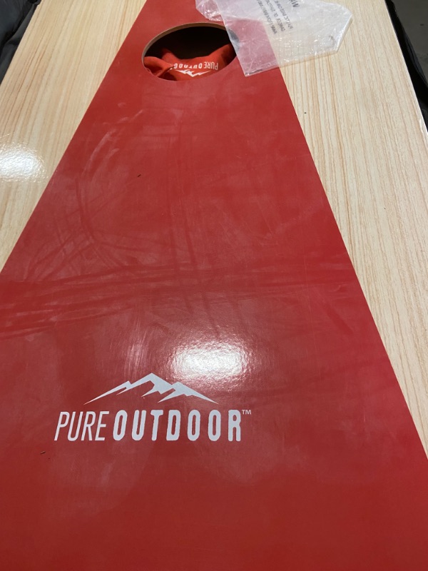 Photo 2 of Monoprice Wood Cornhole Outdoor Game - 3' X 2' with 8 Bean Bags and Carry Case - Pure Outdoor Collection