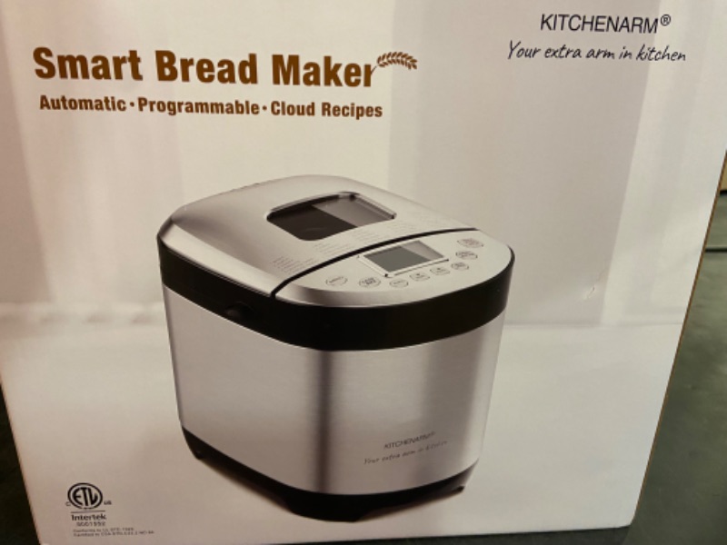 Photo 2 of KITCHENARM 29-in-1 SMART Bread Machine with Gluten Free Setting 2LB 1.5LB 1LB Bread Maker Machine with Homemade Cycle - Stainless Steel Breadmaker with Recipes Whole Wheat Bread Making Machine