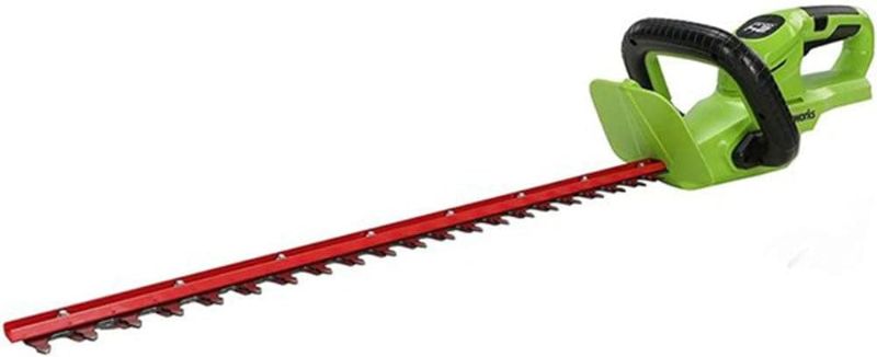 Photo 1 of Greenworks 24V 22" Cordless Rotating Handle Hedge Trimmer, Tool Only