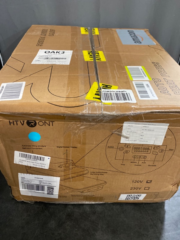 Photo 1 of HTVRONT Auto Heat Press Machine for T Shirts - Heat Press 15x15 with Auto Release - Heats Up Fast & Distribute Heat Evenly, Intelligent Heat Press Machines for HTV, Sublimation, Heat Transfer Projects