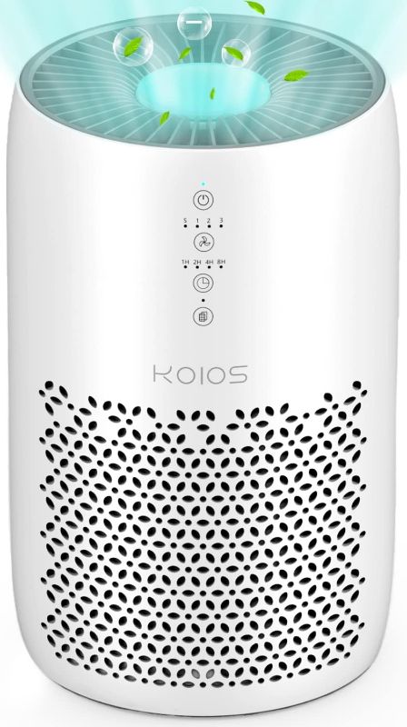 Photo 1 of KOIOS Air Purifier for Home Large Room 1200 sq ft, High CADR H13 True HEPA Air Filter Cleaner Odor Eliminators for Allergies Pets Dander Wildfire Smoke PM2.5 Dust Pollen,Filter Indicator, Ozone-Free