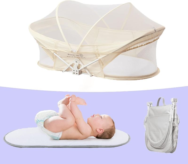 Photo 1 of Baby Bedside Crib,baby bedside sleeper,foldable Travel Bassinet,Portable Baby Bassinet,bedside Bassinet For Baby,baby Bassinets Bedside Sleeper,with Mosquito Net Lightweight Washable Foldable