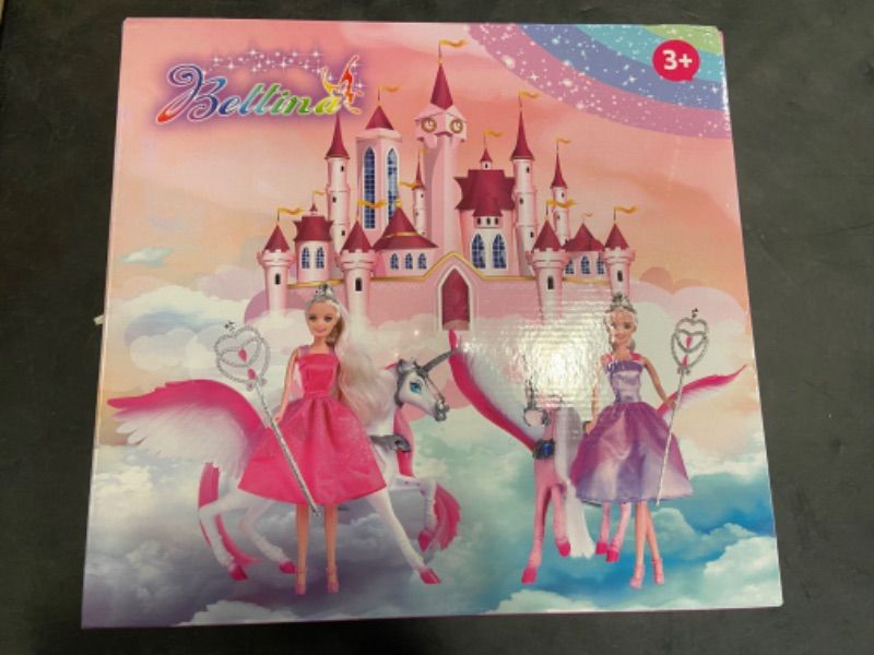 Photo 3 of BETTINA Magical Lights Unicom and Princess Doll, Horse Toys Playset, Unicorn Toys Princess Gifts for 3 to 7 Year Olds Girls Kids