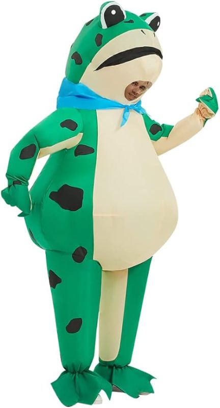 Photo 1 of Frog Costume Inflatable Frog Costume Adult Blow up Frog Costume Inflatable Halloween Costumes for Adult