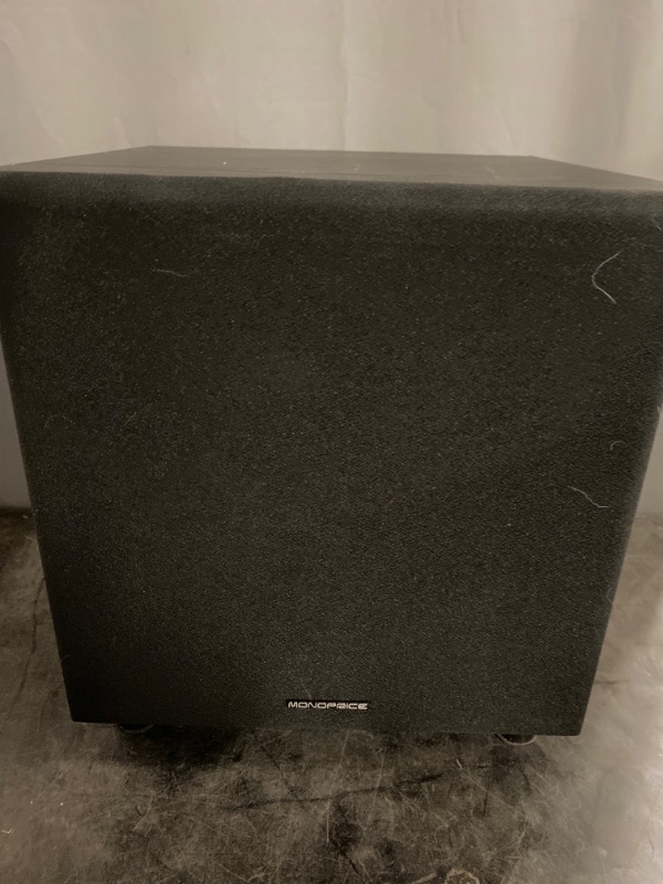 Photo 3 of Monoprice 8in 60-Watt Powered Subwoofer, Black