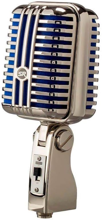 Photo 1 of Monoprice Memphis Blue Classic Dynamic Microphone - Unidirectional, Retro-Style with Pop-Free On/Off Switch and Protective Case - Stage Right Series