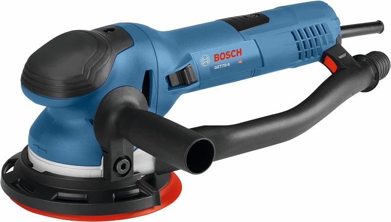 Photo 1 of BOSCH GET75-6N Electric Orbital Sander, Polisher - 7.5 Amp, Corded, 6 Inch Disc Size - Dual-Mode: Random Orbit & Turbo