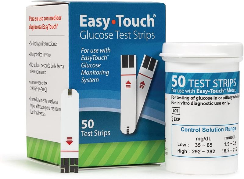 Photo 1 of Easy-Touch Glucose Test Strips 50 Count (2pack)