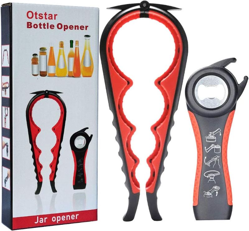 Photo 1 of Jar Opener Bottle Opener and Ring Pull Can opener for Seniors, Arthritis Hands and Anyone with Low Strength, Arthritis Jar Openers Get Lids Off Easily