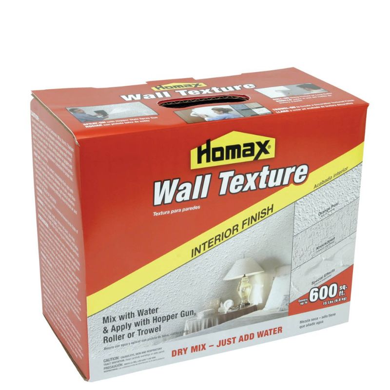 Photo 1 of Homax 41072083607 Wall and Ceiling Dry Mix Texture 15 lb, Orange Peel and Knockdown Texture