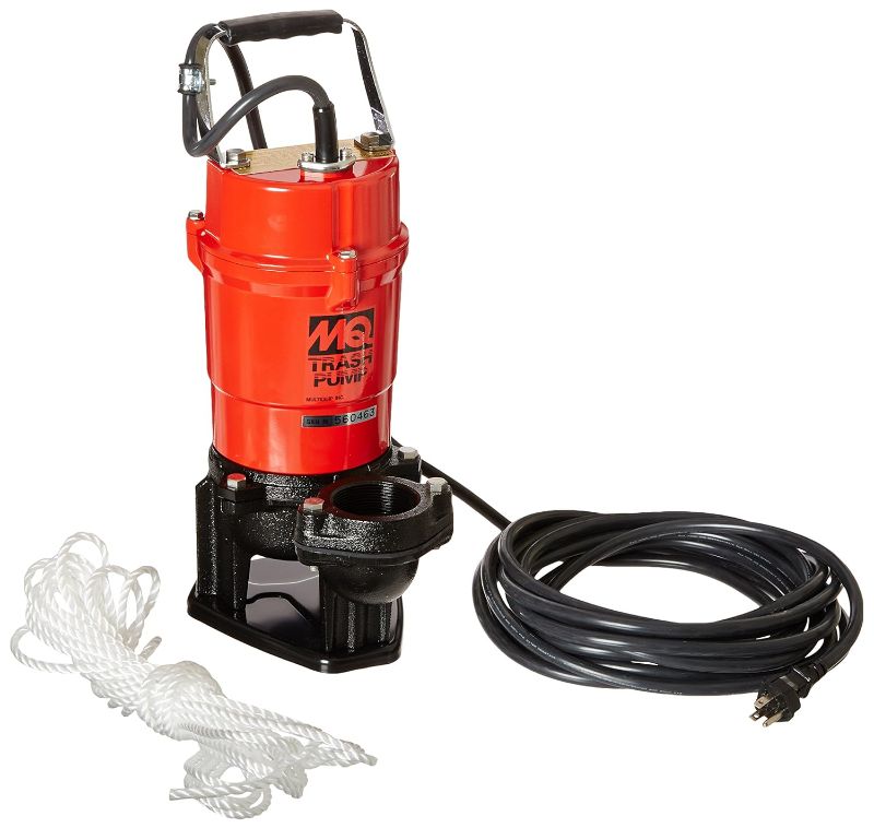 Photo 1 of Multiquip ST2040T Electric Submersible Trash Pump with Single Phase Motor, 1 HP, 79 GPM, 2" Suction & Discharge