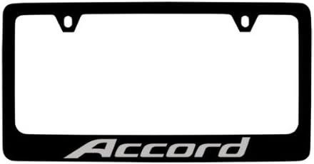 Photo 1 of Honda Accord Black Coated Zinc License Plate Frame Holder