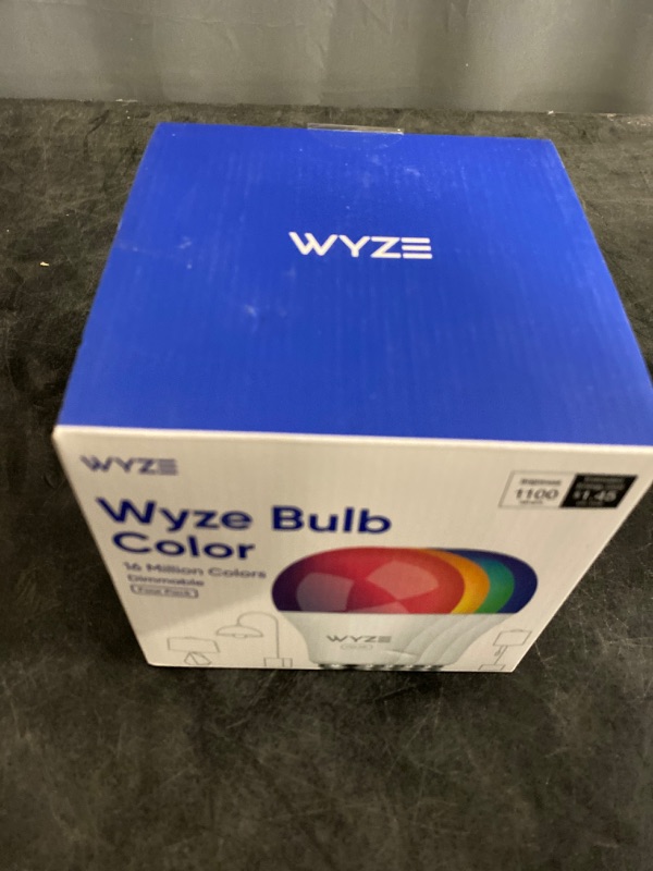 Photo 3 of Wyze Bulb Color, 1100 Lumen WiFi RGB and Tunable White A19 Smart Bulb, Works with Alexa and Google Assistant, Four-Pack