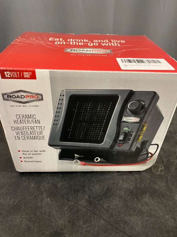 Photo 3 of Roadpro 12v RPSL-681 12-volt Ceramic Heater/fan