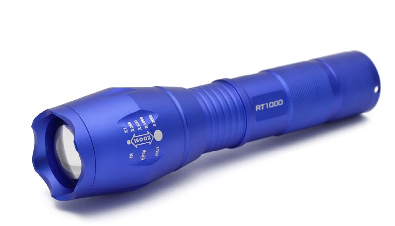 Photo 1 of Blue Tactical Flashlight 1000 Lumens