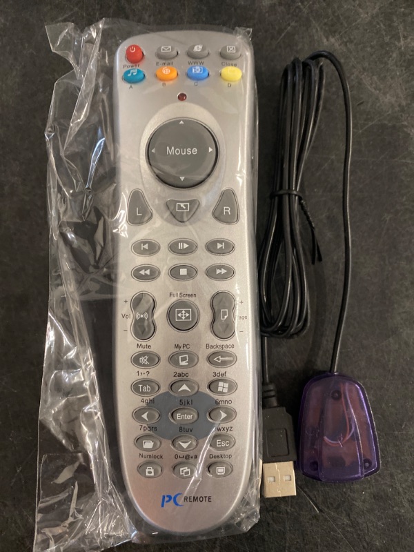 Photo 2 of Portable Remote Control, 10 Meters Remote Control for Pc Laptop, Slim USB Remote Control with 4 Customized Program Shortcuts Support for Windows