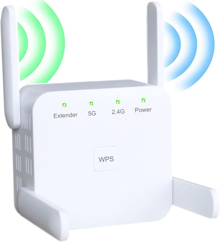 Photo 1 of 1200Mbps WiFi Extender, WiFi Booster, WiFi Repeater?Covers Up to 9860 Sq.ft and 60 Devices, Internet Booster - with Ethernet Port, Quick Setup, Home Wireless Signal Booster