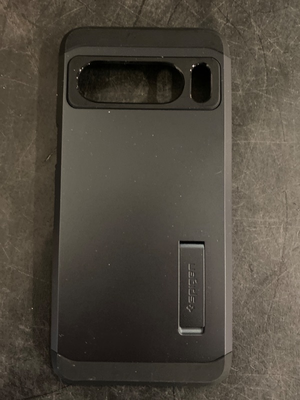 Photo 2 of Spigen Tough Armor Designed for Pixel 8 Pro Case (2023) [Kickstand] [Military-Grade Protection] - Black