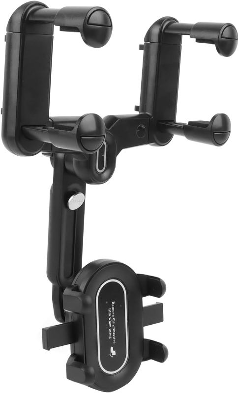 Photo 1 of Rearview Mirror Phone Holder Support Bracket Clip for GPS Navigation, Easy Installation on Rearview Mirror, Universal Clip for Mobile Phone Mount