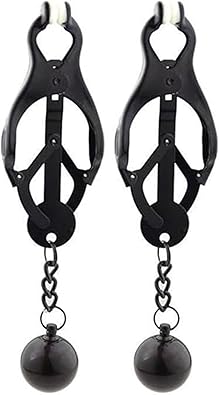 Photo 1 of Body Clamps with Chain Adjustable Stainless Steel Body Clip Weighted Ball Sexy Body Clamps Non-Piercing Body Jewelry for Women Men