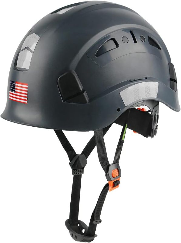 Photo 1 of GREEN DEVIL Safety Helmet Hard Hat Adjustable Lightweight Vented ABS Work Helmet 6-Point Suspension ANSI Z89.1 Approved Ideal for Industrial & Construction