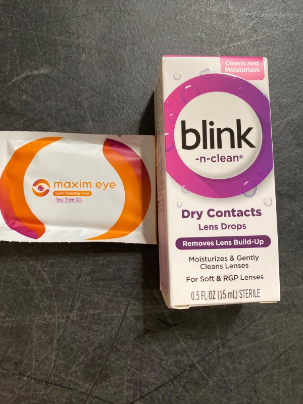 Photo 1 of Blink-N-Clean Lens Drops, Rewetting Drops for Contact Lenses, Instant Dry Lens Moisturizing, for Soft & RGP Lenses, 0.5 fl oz