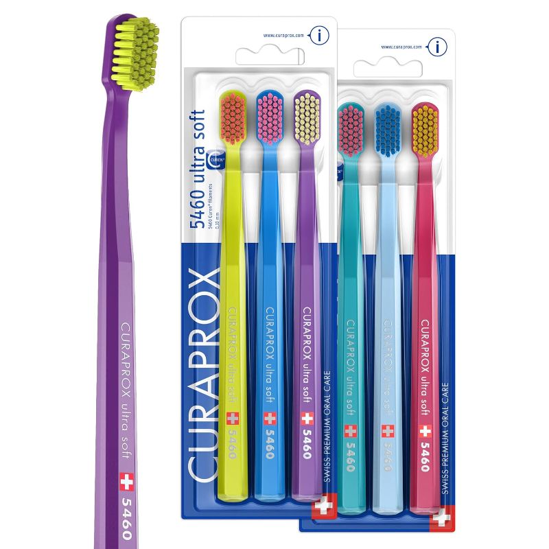 Photo 1 of Curaprox 5460 Ultrasoft Toothbrush, 6 Pack