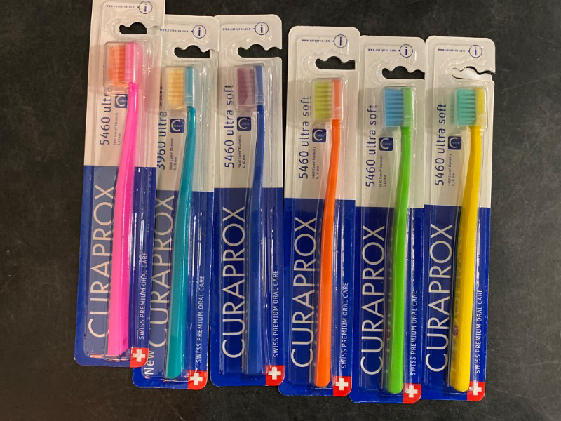 Photo 2 of Curaprox 5460 Ultrasoft Toothbrush, 6 Pack