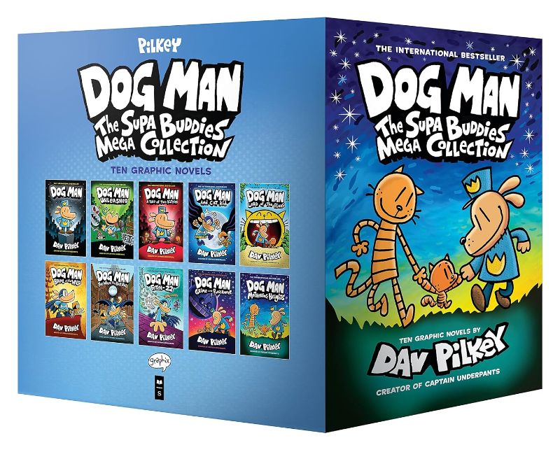 Photo 1 of Dog Man: The Supa Buddies Mega Collection: From the Creator of Captain Underpants (Dog Man #1-10 Box Set) 